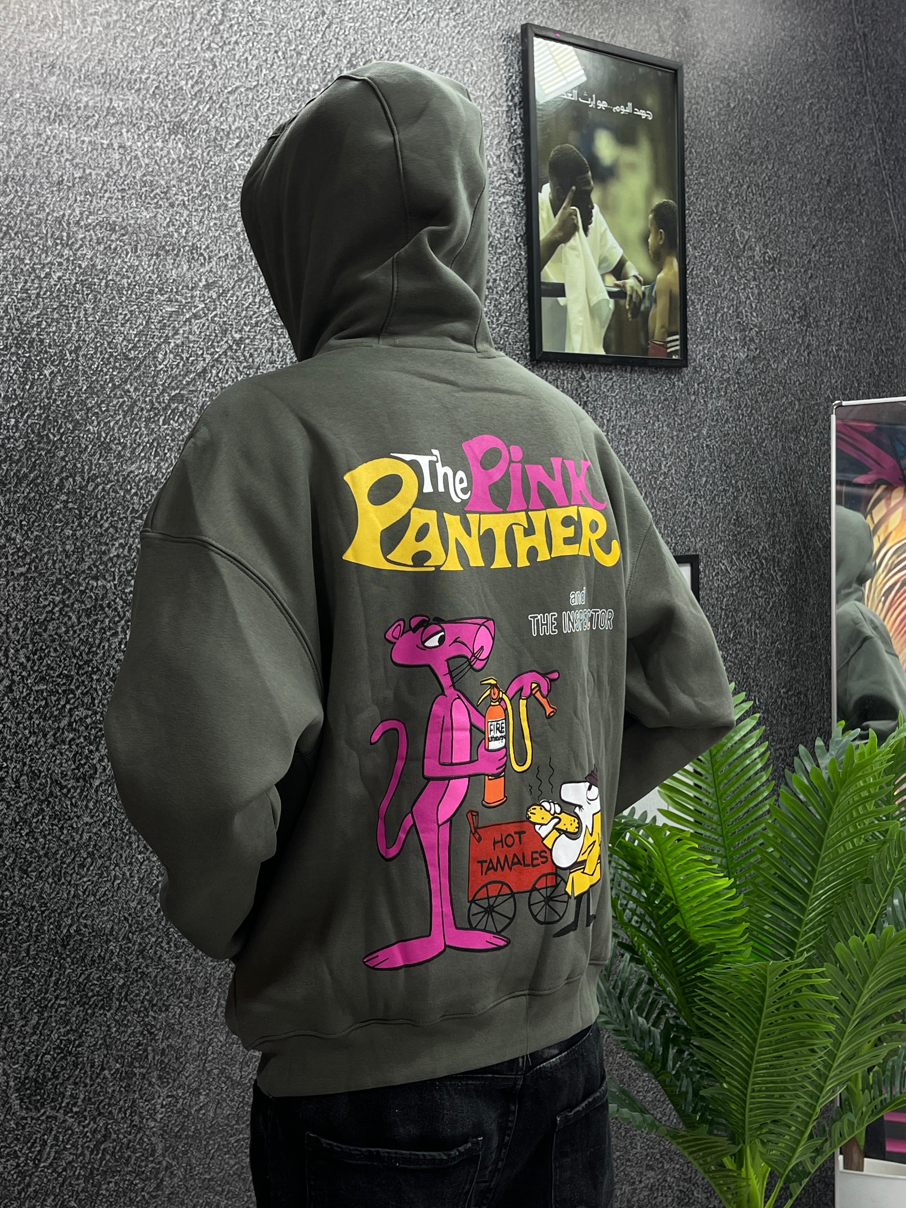 The Pink Panther Army Green hoodie