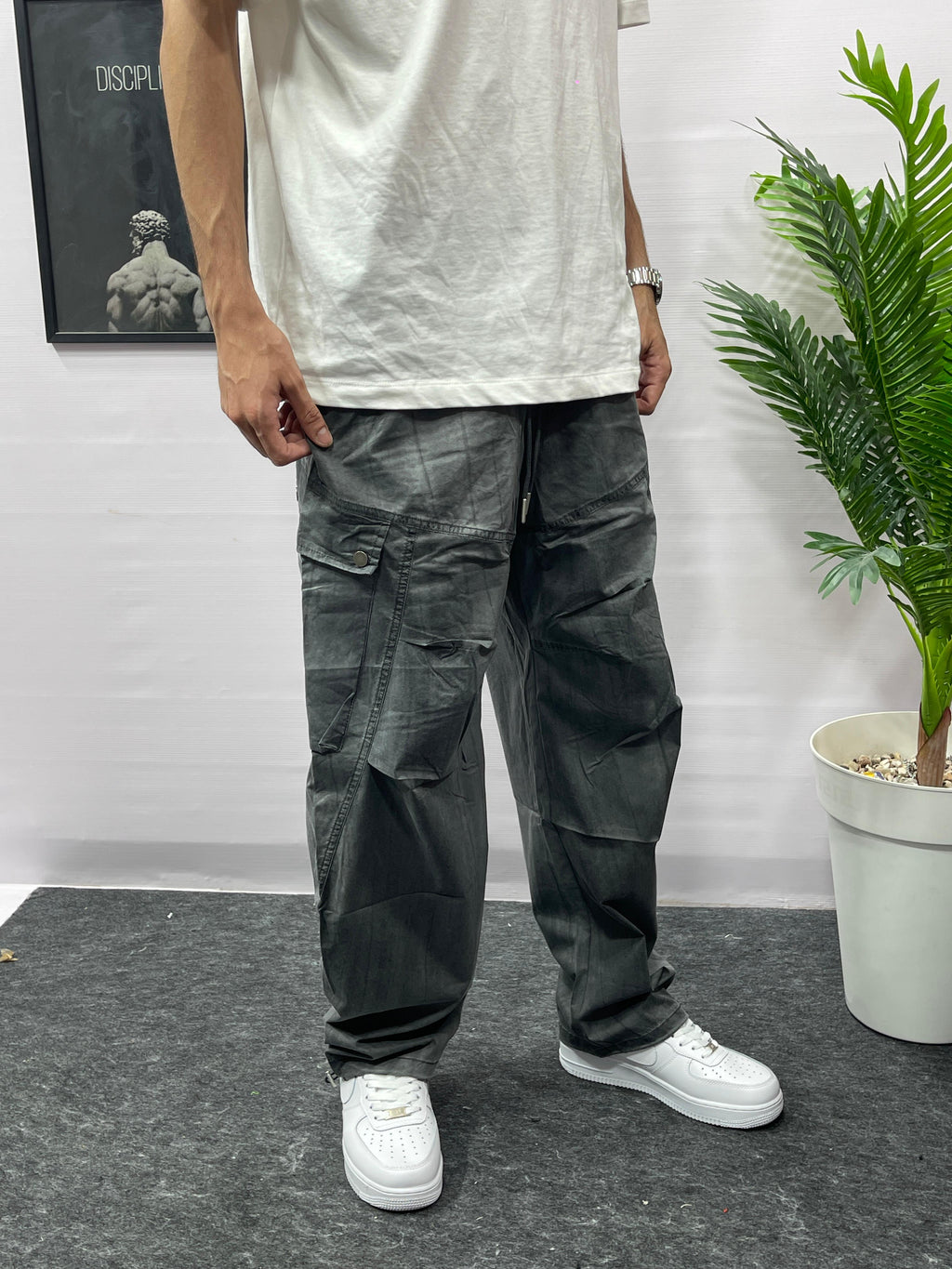 Cargo Pants Dark Grey