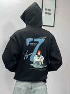 Black 7 Vigorous Hoodies