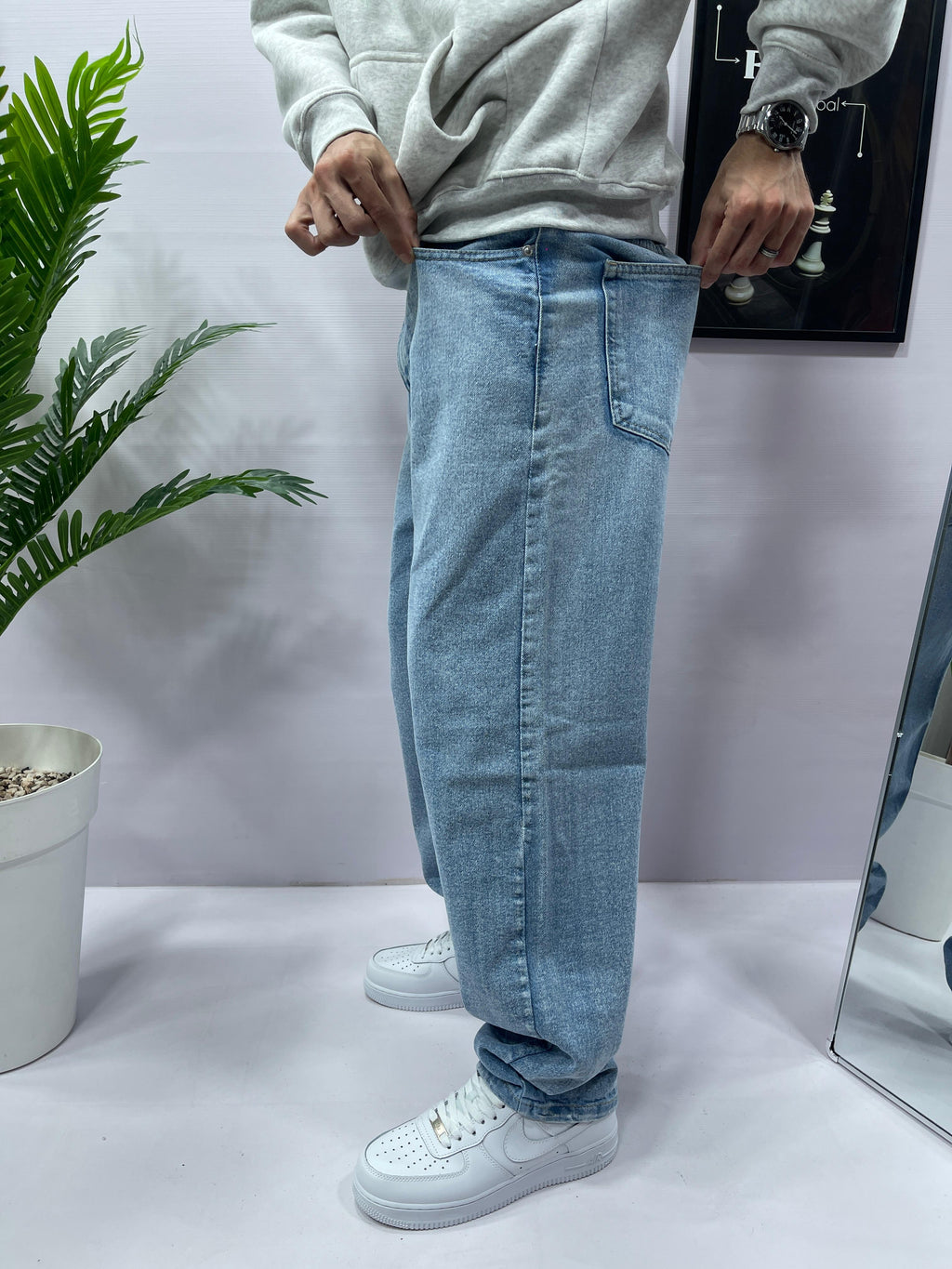 Blue Baggy Pants