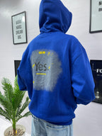 Blue Yes/No Hoodie